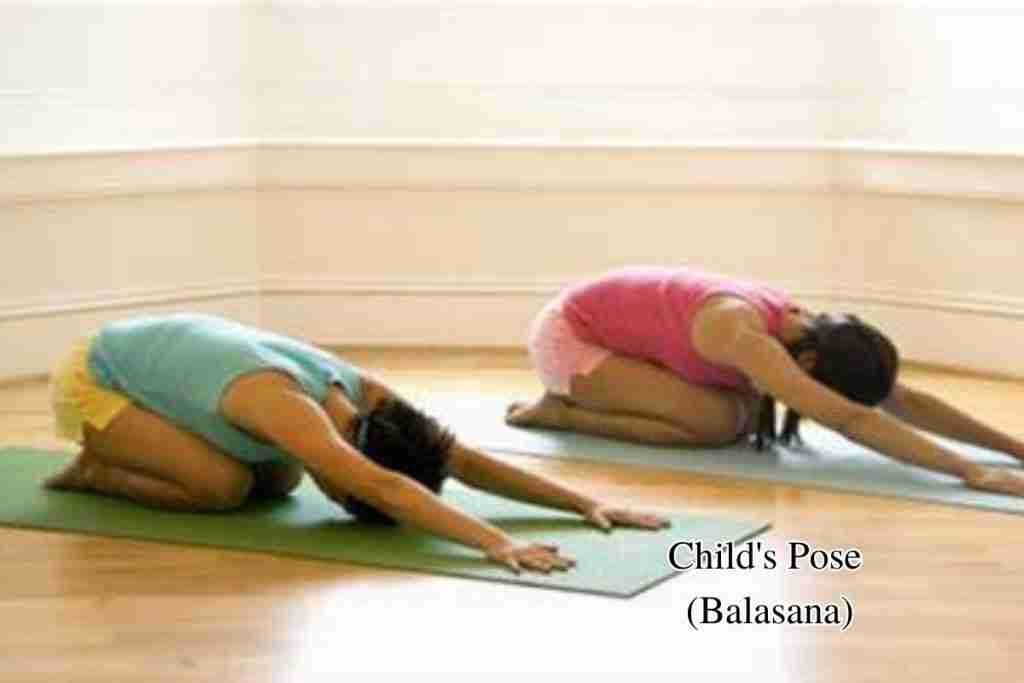 Yoga for managing fibroids - Child’s Pose (Balasana)