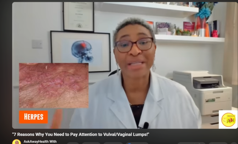 Still from Askawayhealth Vulval/Vaginal health Video